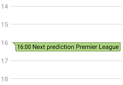 Prediction calendar example
